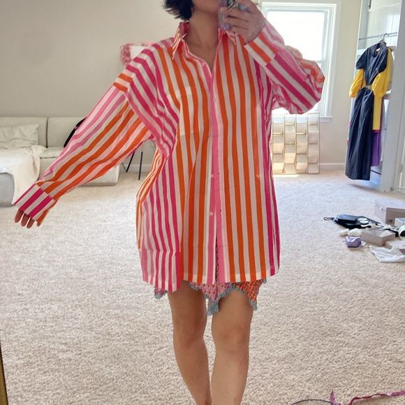 Beach Riot striped button up. S/M - Picture 11 of 14